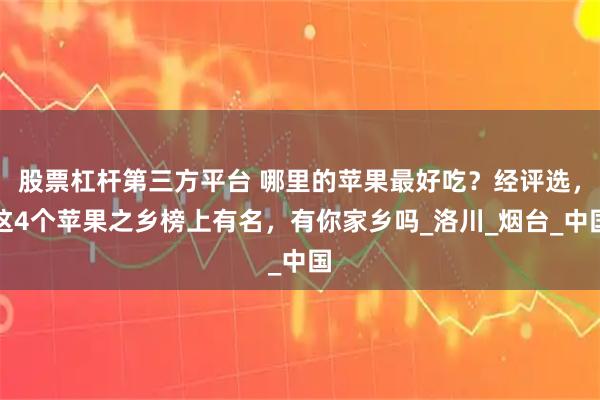 股票杠杆第三方平台 哪里的苹果最好吃？经评选，这4个苹果之乡榜上有名，有你家乡吗_洛川_烟台_中国